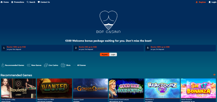 Top Geen Limiet casino BOF Casino