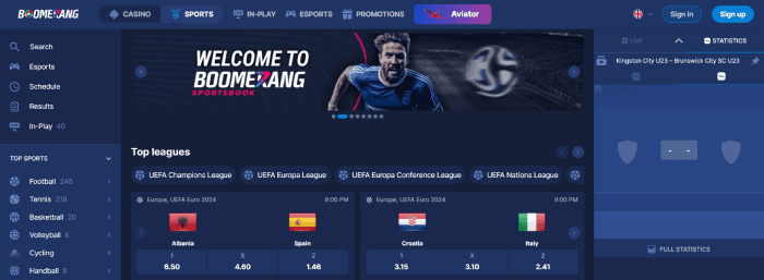 Boomerang.bet: Top offshore bookmaker met uitgebreid casino aanbod