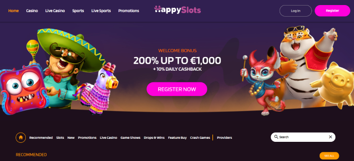 Happy slots Top live dealer casino zonder CRUKS